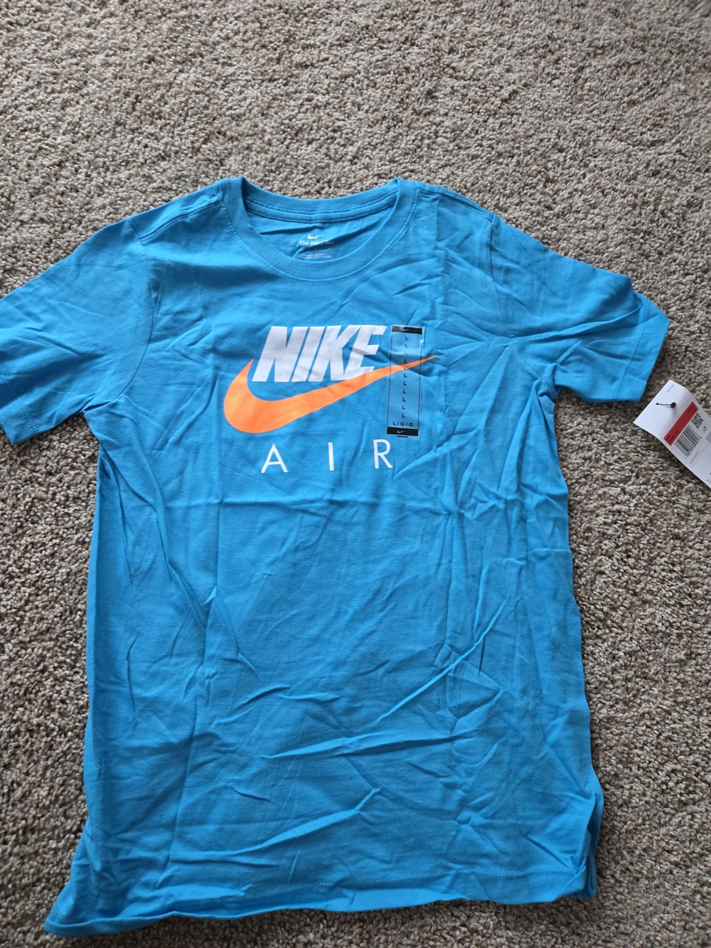 Nike Kids' Blue Air Logo T‑Shirt